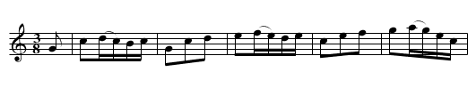 Sicilian Waltz [4] - staff notation