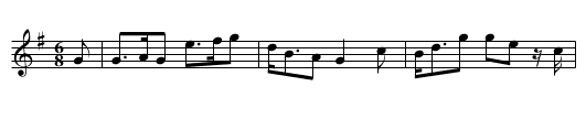 Siciliana - staff notation