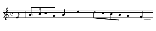 Sick Boy [2], The - staff notation