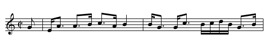 Sidh-Chaillionn - staff notation