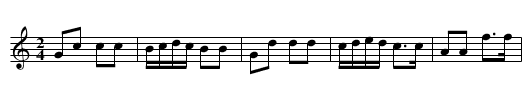 Siebenschritt - staff notation
