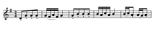 Siebenschritt - staff notation