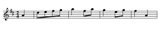 Siebensprunge - staff notation