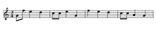 Siedmiu mi sie zalecalo - staff notation