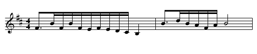 Siji ge - staff notation