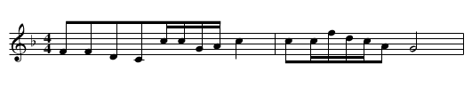 Siji ge(Lied der Jahrezeiten) - staff notation