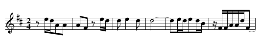 Siji quanlang - staff notation