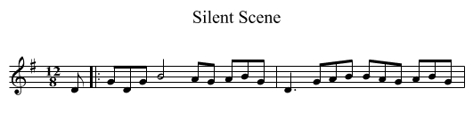 Silent Scene - staff notation