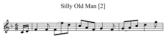 Silly Old Man [2] - staff notation