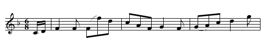 Silly Old Man [2] - staff notation