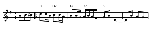 Silver Bell - staff notation