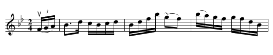 SILVER CLUSTER -- REEL - staff notation