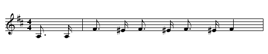 Silver Dollar - staff notation