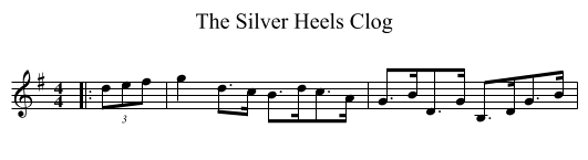 Silver Heels Clog, The  - staff notation