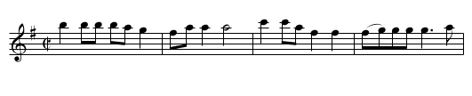 Silver Nail - staff notation