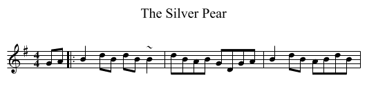 Silver Pear, The  - staff notation