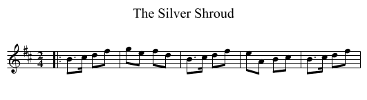 Silver Shroud, The  - staff notation