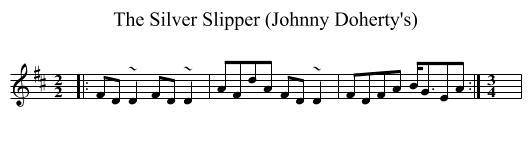 Silver Slipper (Johnny Doherty's), The  - staff notation