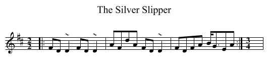 Silver Slipper, The  - staff notation