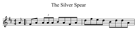 Silver Spear, The  - staff notation