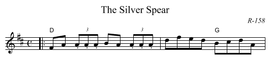 Silver Spear, The  - staff notation