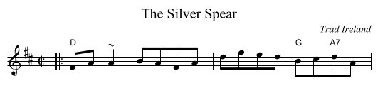Silver Spear, The  - staff notation