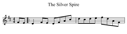 Silver Spire, The  - staff notation
