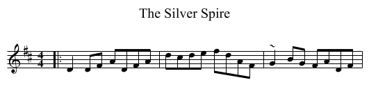 Silver Spire, The  - staff notation