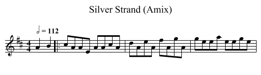 Silver Strand (Amix) - staff notation