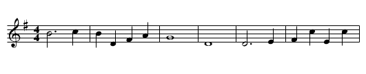 Silver Threads Among the Gold - staff notation