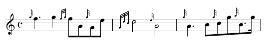 Silver Threads - staff notation