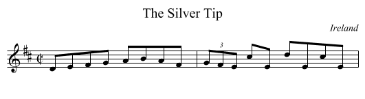 Silver Tip, The  - staff notation