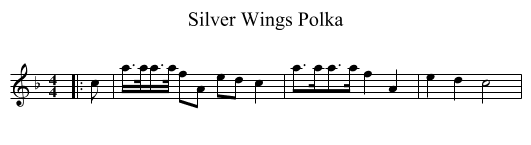Silver Wings Polka - staff notation