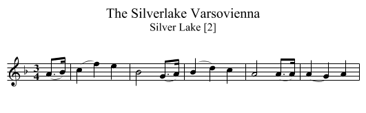Silverlake Varsovienna, The - staff notation