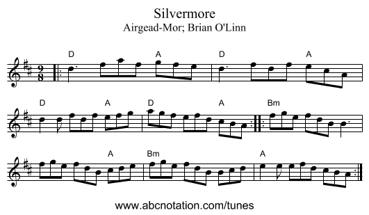 Silvermore - staff notation
