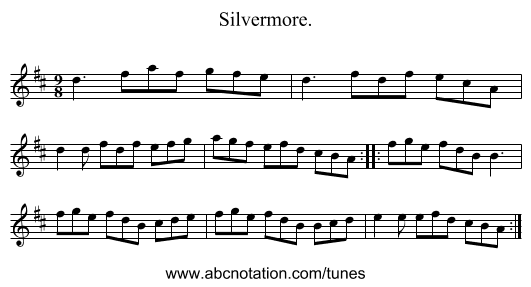 Silvermore. - staff notation