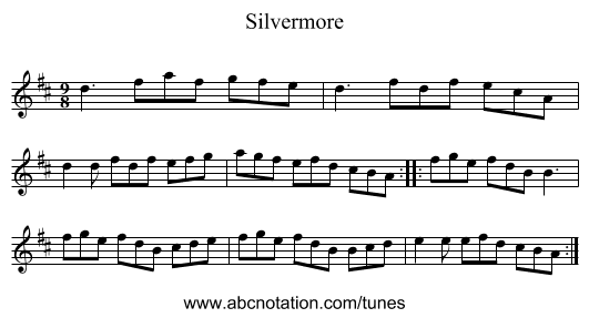 Silvermore - staff notation
