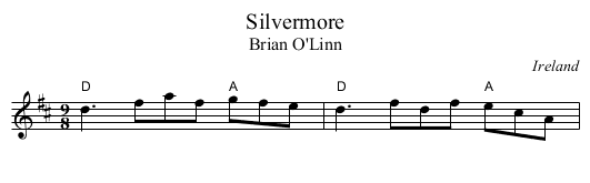 Silvermore - staff notation