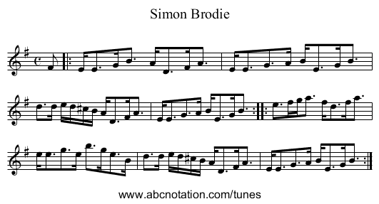 Simon Brodie - staff notation