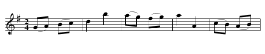 Simple George - staff notation