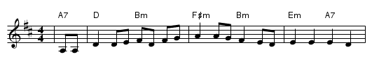 Simple Gifts - #56 - staff notation