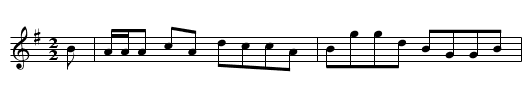 Sinclair's Reel - staff notation