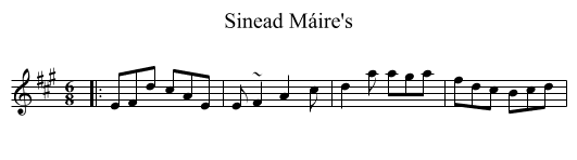 Sinead Máire's - staff notation