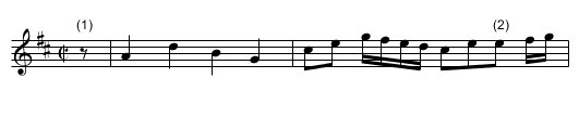 Singel Dragg. JBut.609, A - staff notation