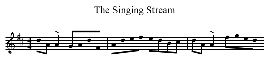 Singing Stream, The - staff notation