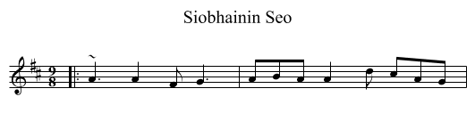 Siobhainin Seo - staff notation