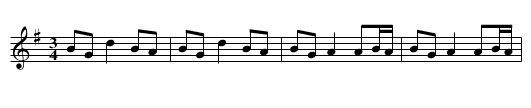 Siobhan Mhór - staff notation