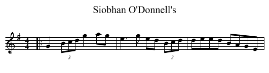Siobhan O'Donnell's - staff notation