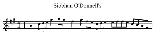 Siobhan O'Donnell's - staff notation