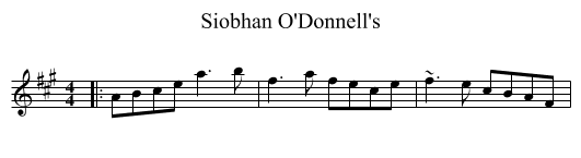 Siobhan O'Donnell's - staff notation